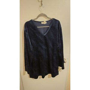 Versailles New York VNeck Top Womens 4X Long Sleeve NWT Top Only